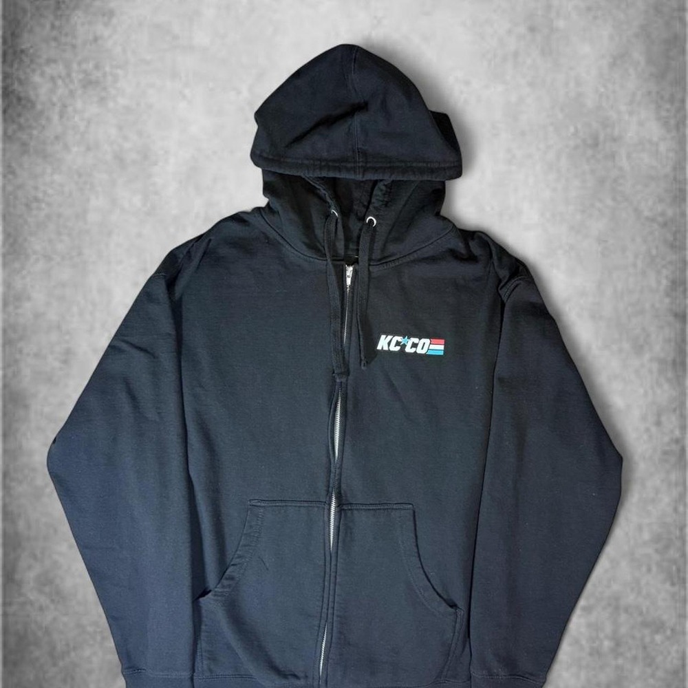 Members Only x The Chive KCCO Full Zip Hoodie Mens XL Black Streetwear Rare